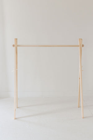 Wooden dress rack /toddler clothes rack
