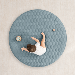 Play Mat with Non-Slip Bottom in Pacific Blue