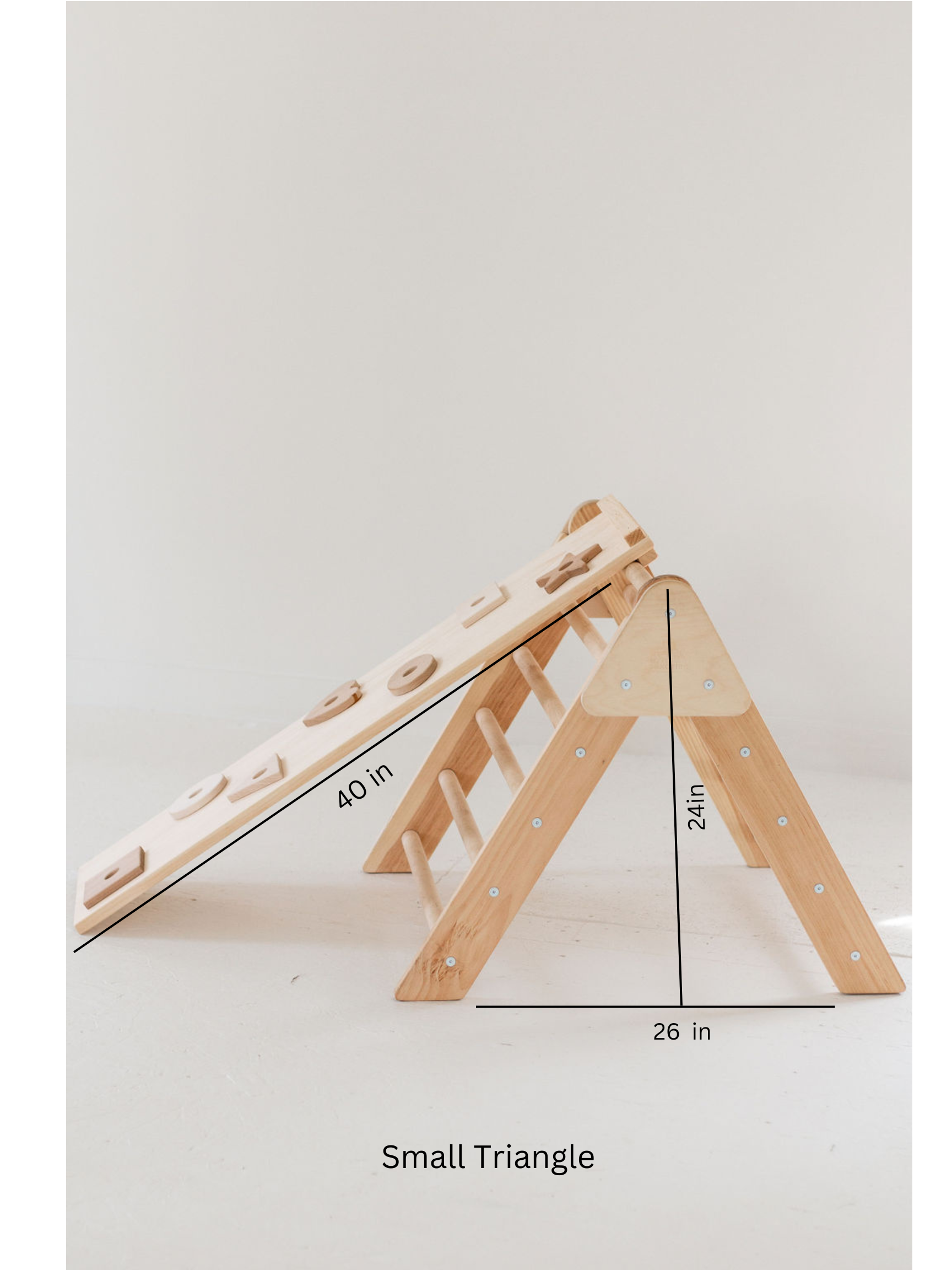 Pikler Triangle Easel Attachment. Turns Pikler Triangle into Easel