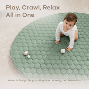 Play Mat with Non-Slip Bottom in Fern