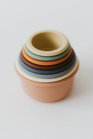 Silicone Cup stacking toy/Stacking toy