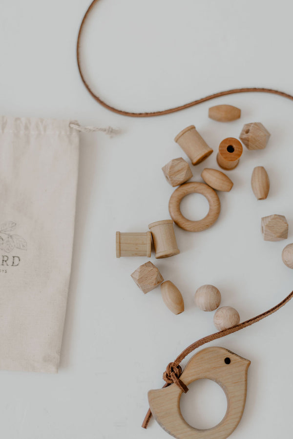 Image showcasing DIY Lacing Kit /wood and leather lacing kit - ShopMyLittleSongbird