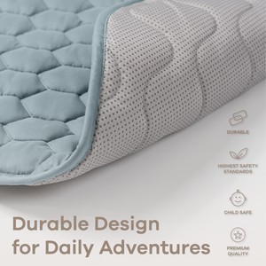 Play Mat with Non-Slip Bottom in Pacific Blue
