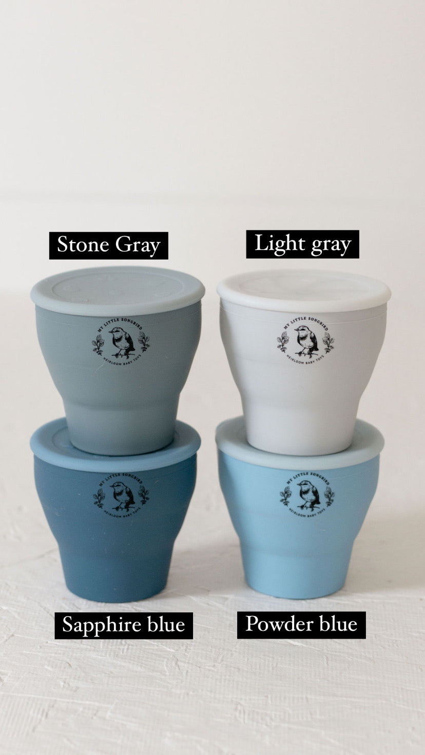 Collapsable Silicone Snack Cups – Sage & Veri Peri - otterlove by