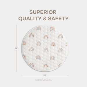 Play Mat with Non-Slip Bottom in Rainbow