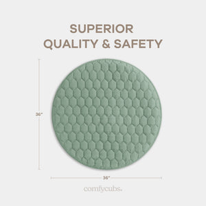 Play Mat with Non-Slip Bottom in Fern