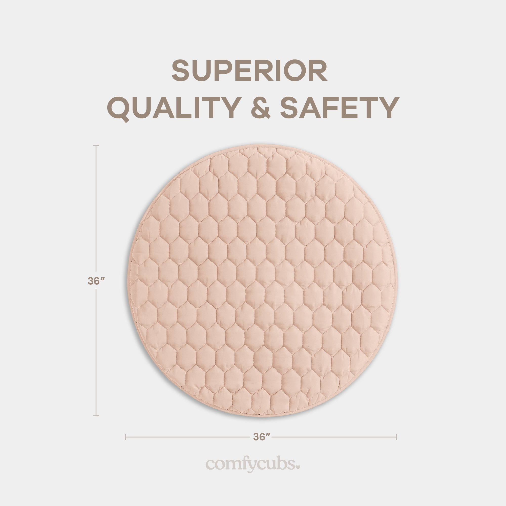 Play Mat with Non-Slip Bottom in Blush