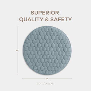 Play Mat with Non-Slip Bottom in Pacific Blue