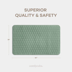 Play Mat with Non-Slip Bottom in Fern