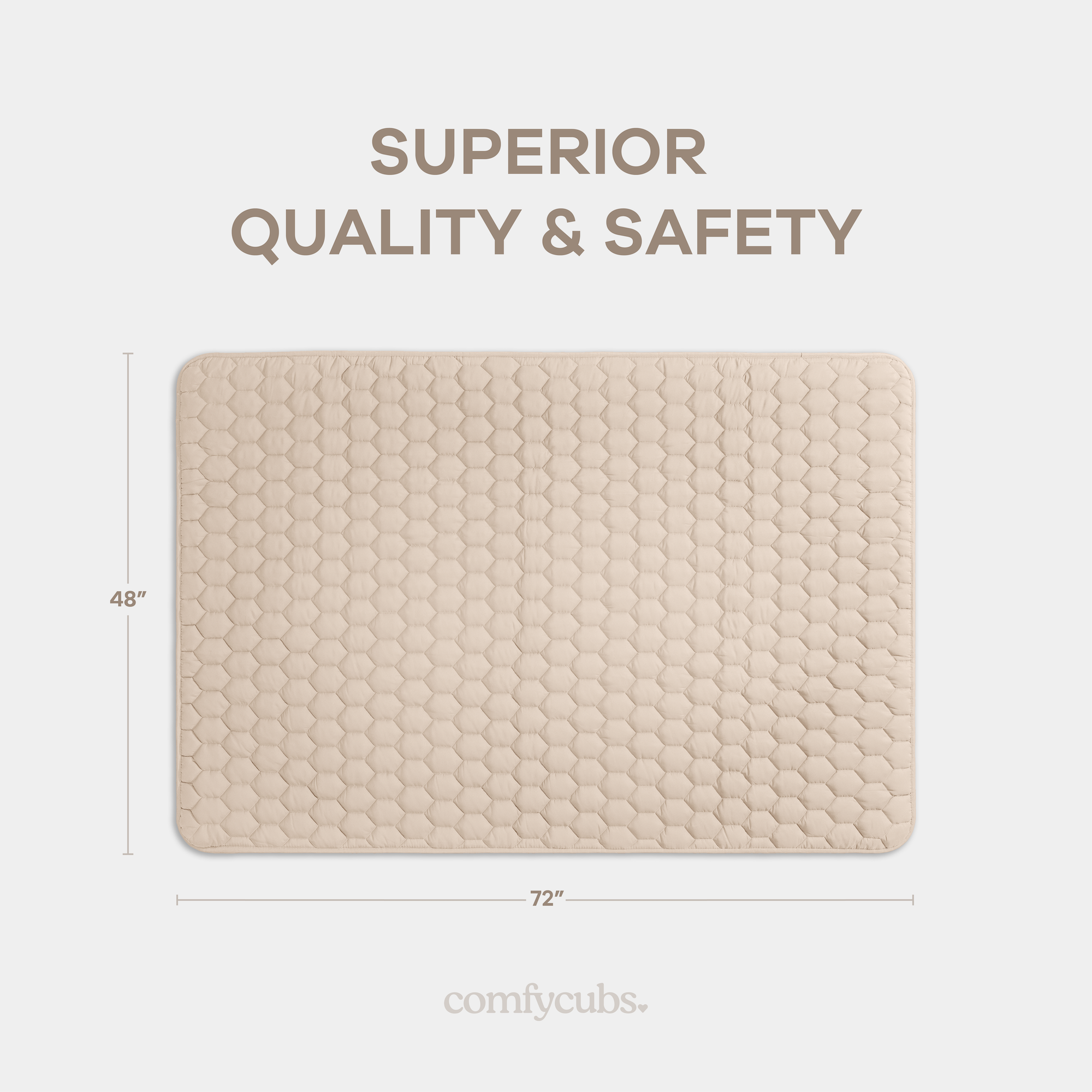 Play Mat with Non-Slip Bottom in Sand