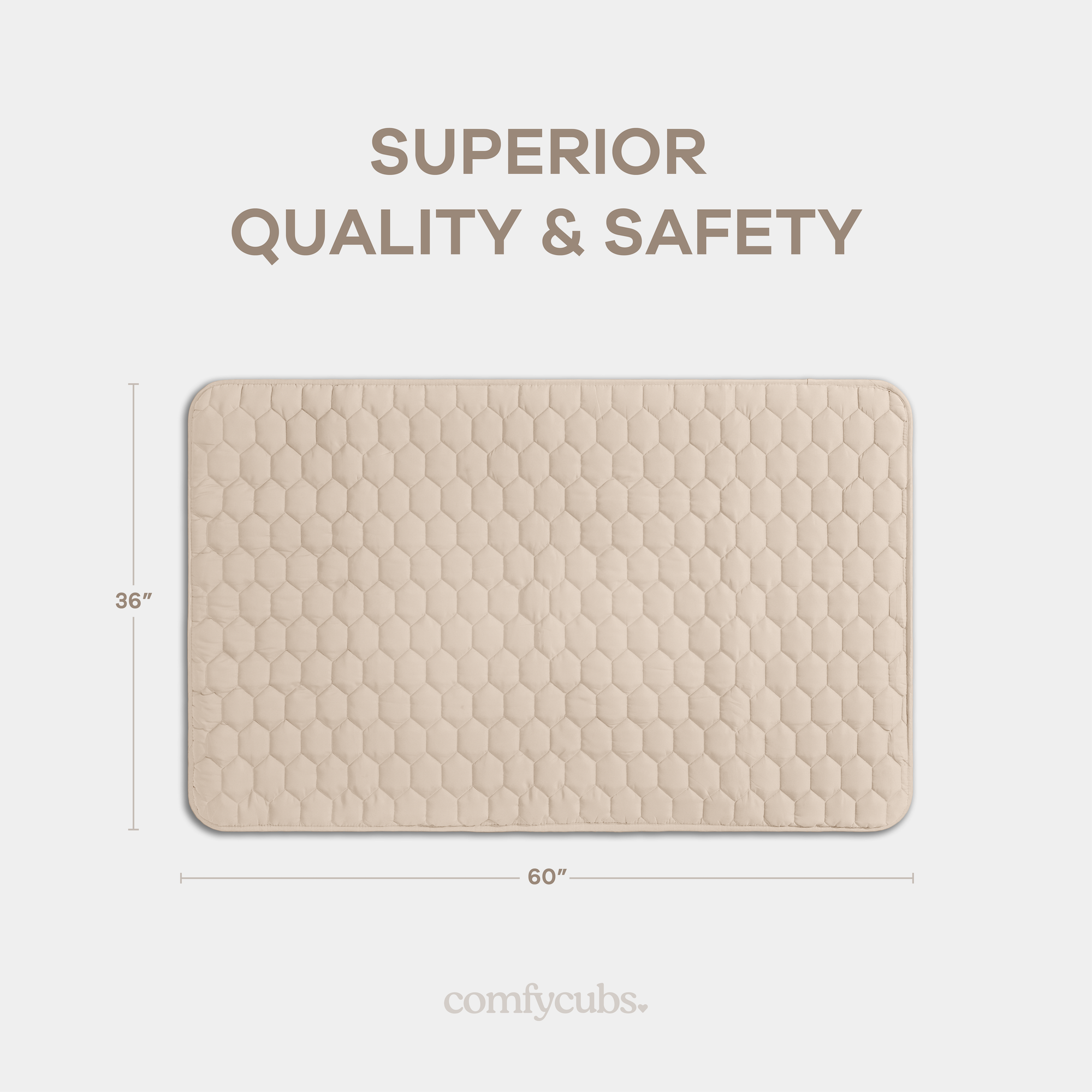 Play Mat with Non-Slip Bottom in Sand