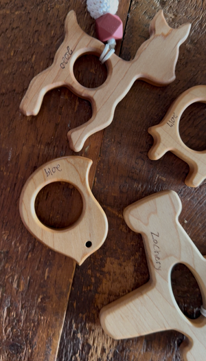 Wooden Baby Ornaments