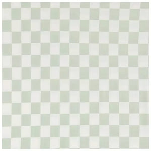Leaf Green & White Checkered Nursing Pillow Cover