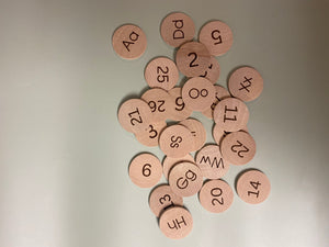 Wooden Number / ABC discs