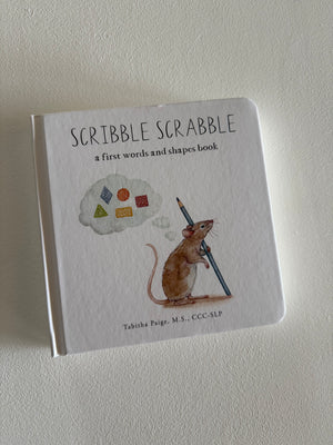 Scribble Scrabble - A first words & shapes book