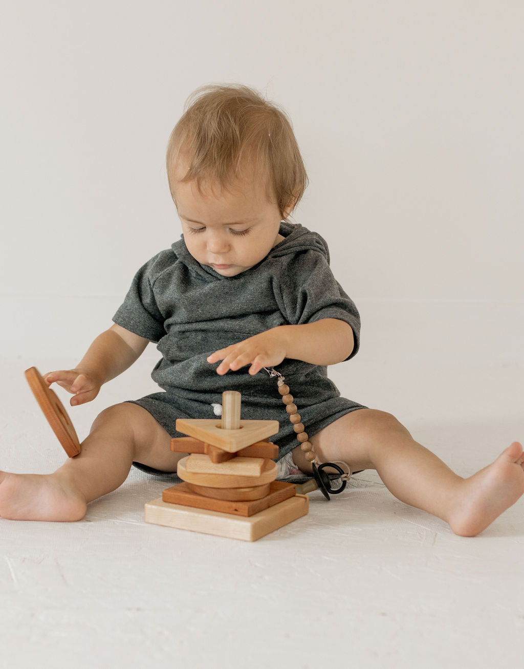 Wooden Shape Stacking Toy for Toddlers - ShopMyLittleSongbird