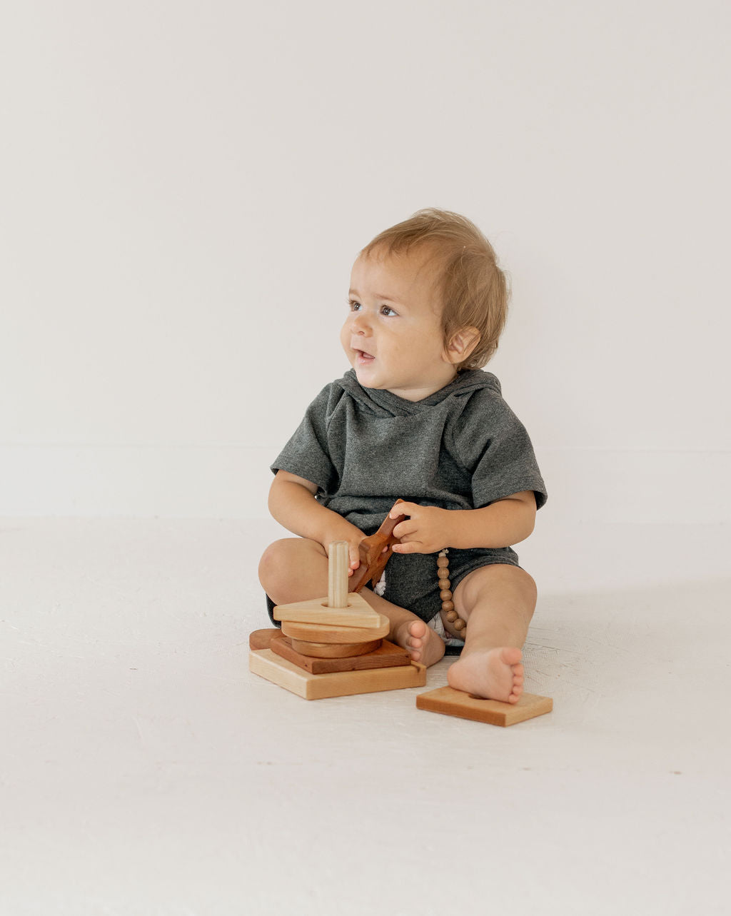 Wooden Shape Stacking Toy for Toddlers - ShopMyLittleSongbird