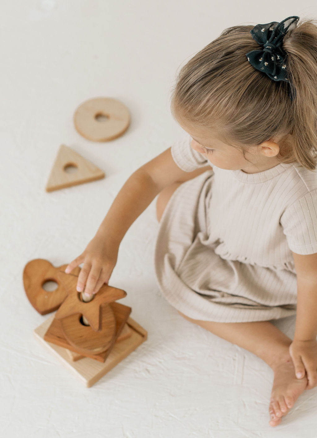 Wooden Shape Stacking Toy for Toddlers - ShopMyLittleSongbird