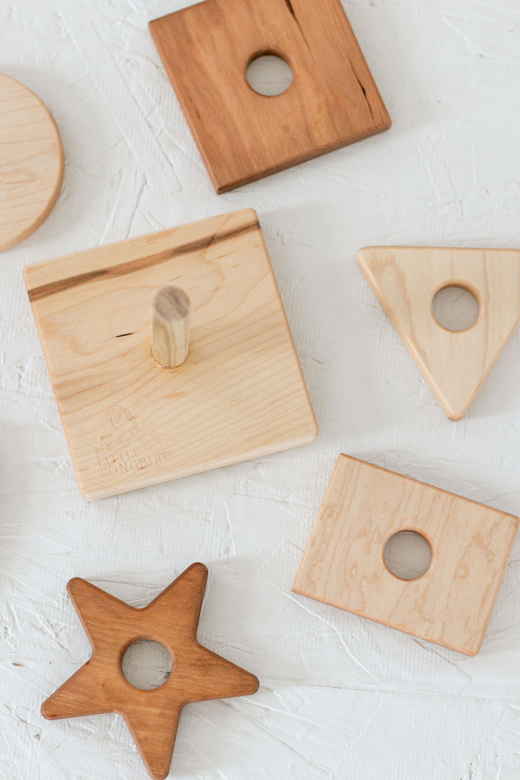 Wooden Shape Stacking Toy for Toddlers - ShopMyLittleSongbird