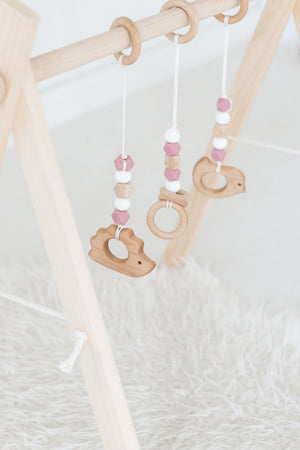 Classic Dusty Rose Baby Play Gym