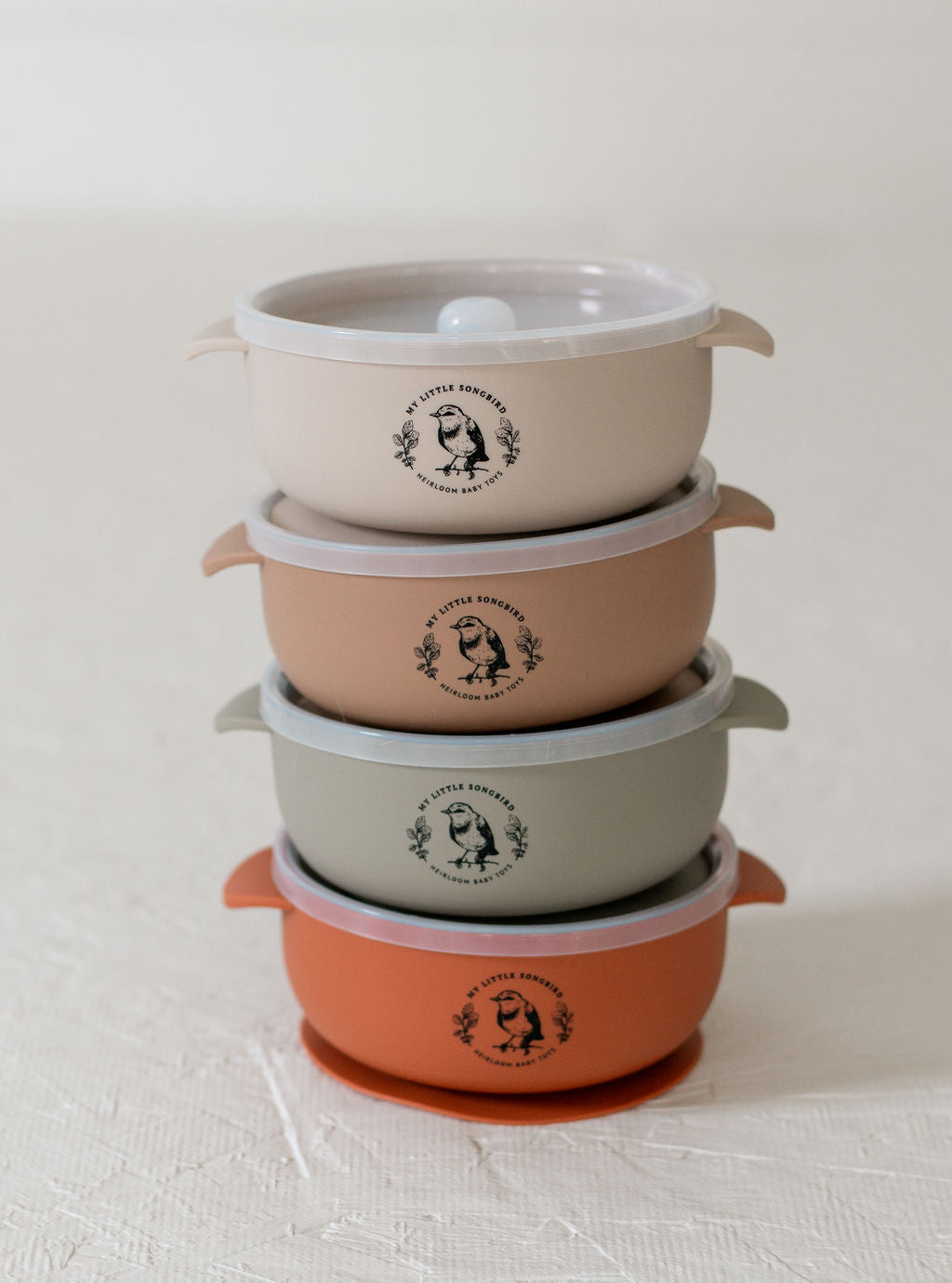 Neutral Tones Silicone Bowls from My Little Songbird - ShopMyLittleSongbird