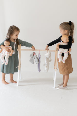 Doll clothes rack