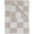 Taupe Checkered Plush Blanket