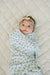 Blue Blossom Muslin Swaddle Blanket