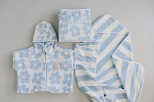 Coastal Floral Hooded Towel