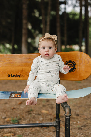 Ski Print Cozy Set