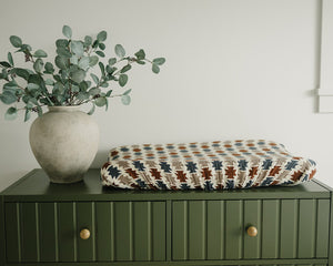 Western Aztec Muslin Changing Pad Cover