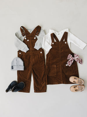 Brown Corduroy Overalls