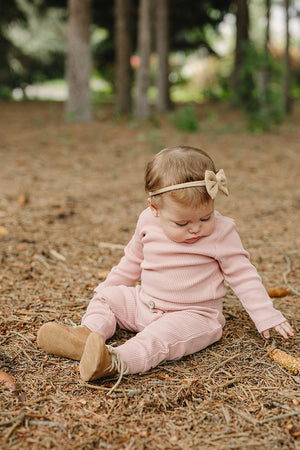 Pink Bodysuit Waffle Set