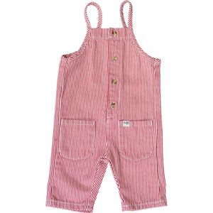 Red Stripe Overalls