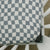 Dusty Blue Wavy Checkered Muslin Crib Sheet