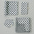 Dusty Blue Wavy Checkered Muslin Burp Cloth