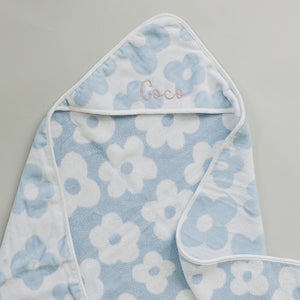 Coastal Floral Hooded Towel