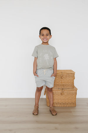 Grey Anchor Pocket Shorts