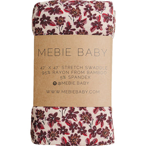 Antique Floral Ribbed Bamboo Stretch Swaddle