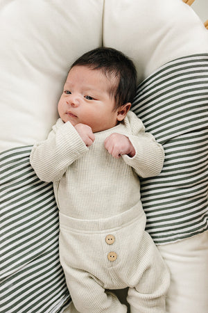 Heather Grey Bodysuit Waffle Set