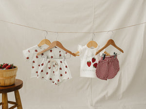 Strawberry Ruffle Tee