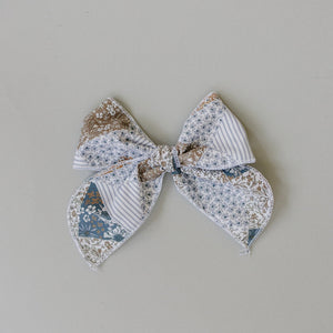 Patchwork Print Hair Bow