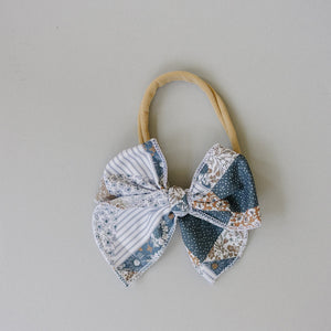 Patchwork Print Hair Bow