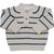 Stripe Button Knit Sweater