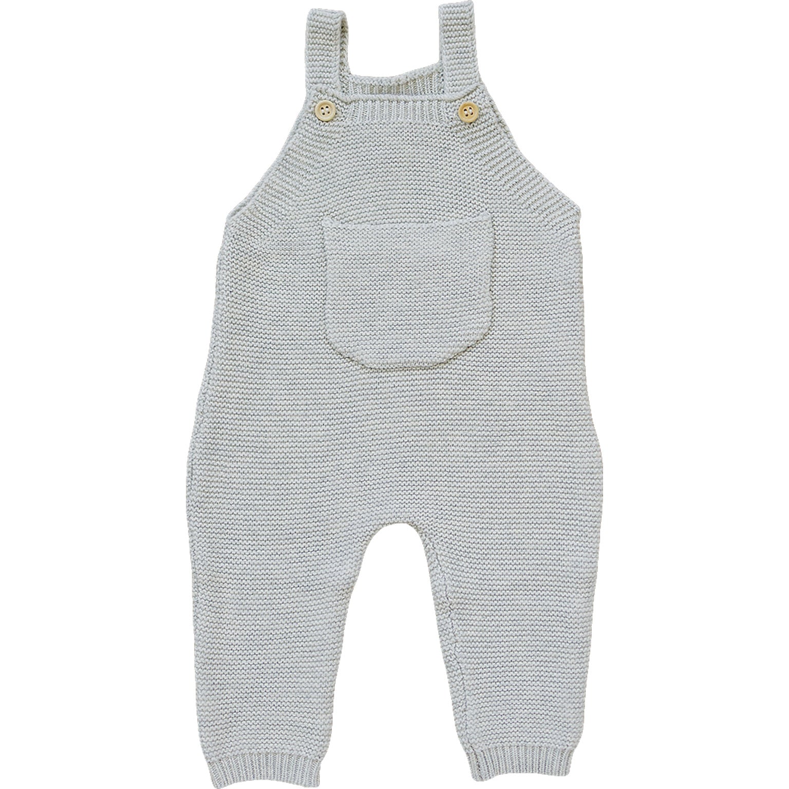 Grey Knit Overalls