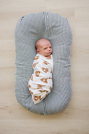 Teddy Bear Muslin Swaddle Blanket