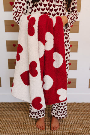 Hearts Plush Blanket