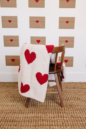 Hearts Plush Blanket