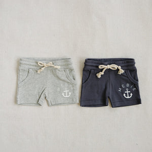 Grey Anchor Pocket Shorts