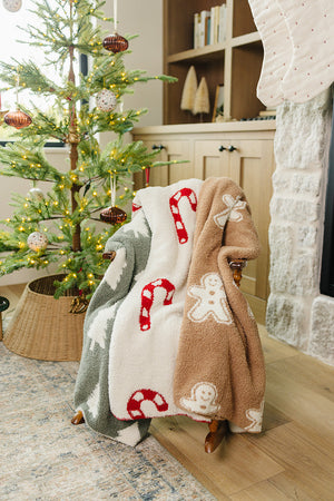 Gingerbread Plush Blanket